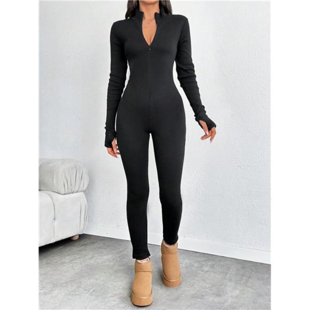 Women's Tall Basic Zipper Front Solid Color Sport… - image 6